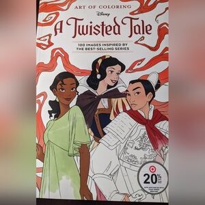 New Disney Art of Coloring: A Twisted Tale 100 Images, T3MIS
